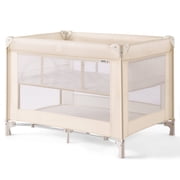 HARPPA Baby Playard with Bassinet,Pack and Play for Newborn,Portable Infant Playard,Beige