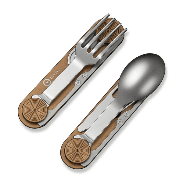 CIVIVI Partake Multi-tool 4-in-1 Coyote Brown Aluminum & Stainless Steel Camp Knife C24032C-2