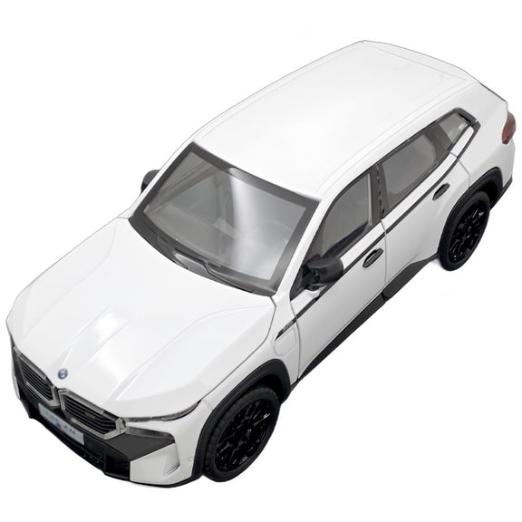 1:24 scale BMW XM alloy die-cast car model with opening doors, lights, sound and spring-back function. Boys' toy car, children's birthday gift.