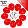 thumbnail image 2 of Matte Red Balloons - 12 Inch Latex Balloons - 72 Pack, 2 of 8