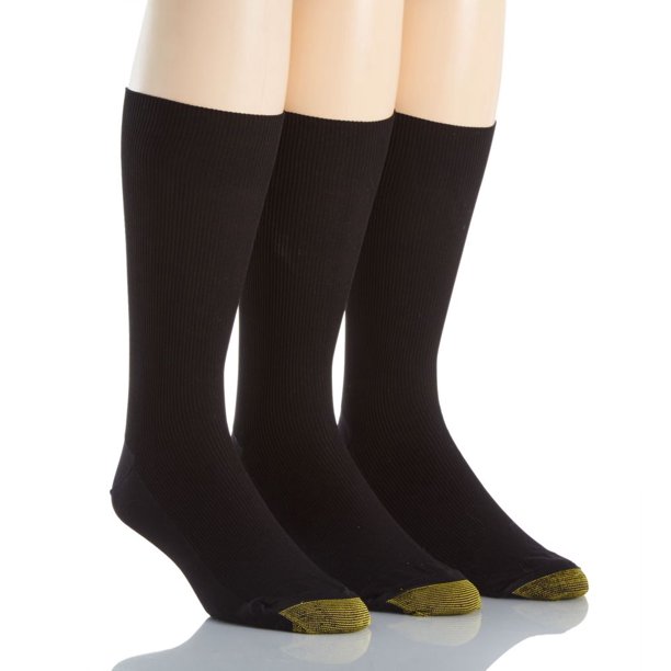 GOLDTOE Men's Gold Toe Dress Nylon Light Metropolitan Crew Sock