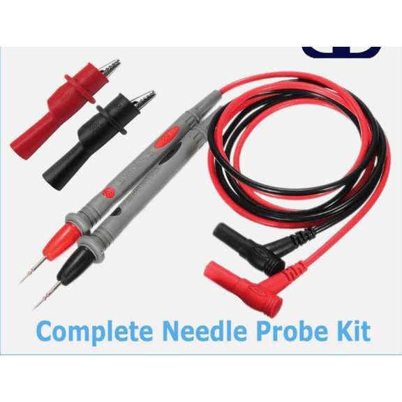 Multimeter Test Leads 1000V 20A – Electrical Alligator Clip Probes Compatible with Fluke Meters, Replacement Silicone Test Cables
