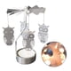 thumbnail image 4 of Candelero giratorio giratorio Banquete de boda Decoración del hogar de Navidad Candelabro de candelita de metal sidaley HA1736-03B, 4 of 5