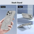thumbnail image 3 of Phone Case Magnetic Case for iPhone 14 Pro Max with Kicstand, Compatible with Magsafe, Built-in Camera Stash Sackd, Millaary Protection, Skin Feeling for iPhone, 3 of 8