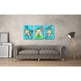 thumbnail image 3 of Awkward Styles Little Monkey Canvas Art Cute Animals Illustration Kids Room Wall Art Monkey Prints Funny Art for Kids Animal Art Set of 3 Newborn Baby Room Wall Decor Animal Wallpapers Made in USA, 3 of 4