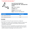 thumbnail image 2 of Front Left Lower Control Arm - Compatible with 1998 - 2005 Buick Park Avenue 1999 2000 2001 2002 2003 2004, 2 of 2