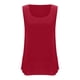 thumbnail image 5 of TaTaai Linen Style Double Layer Top, Women's Sleeveless Strappy Design, Solid Color Casual T-Shirt for Warm Weather Gift, 5 of 8