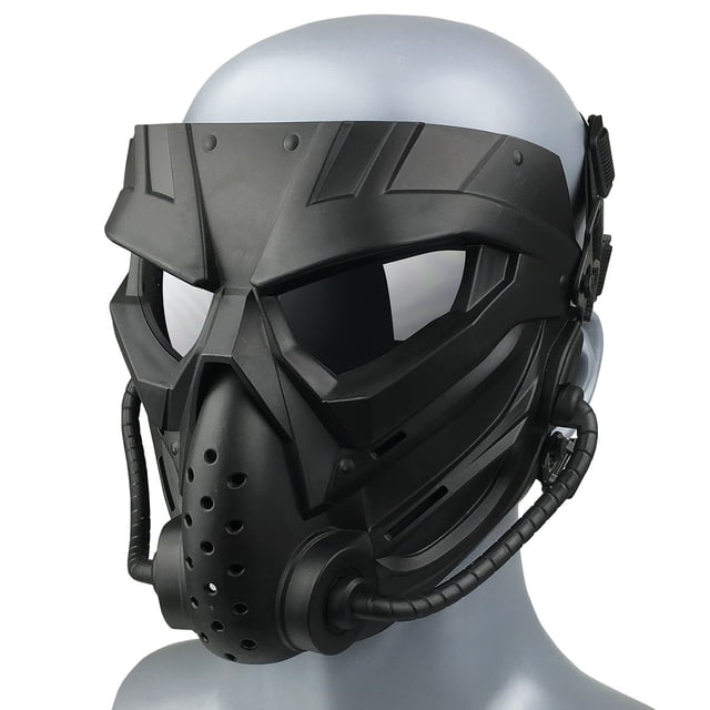 Máscara protectora táctica de cara completa para paintball, máscara protectora para alienígenas, equipo para fanáticos del ejército