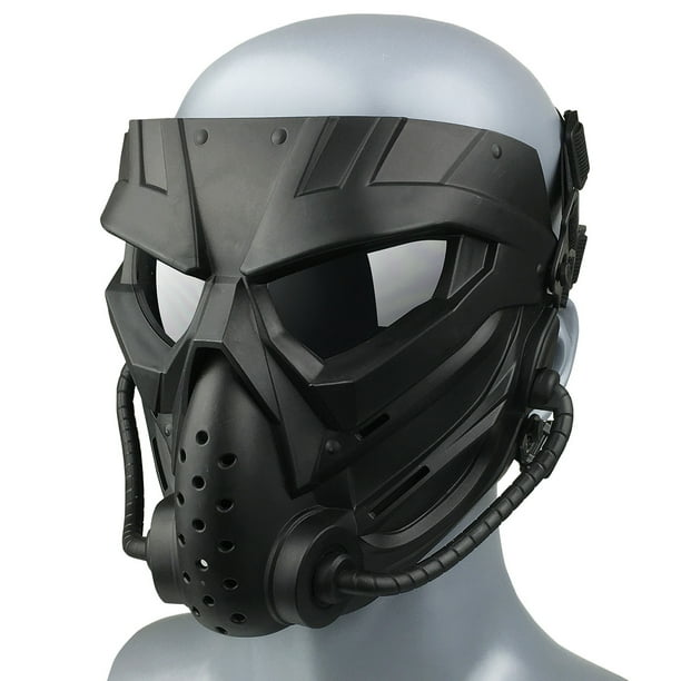 Máscara protectora táctica de cara completa para paintball, máscara protectora para alienígenas, equipo para fanáticos del ejército