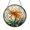 Acrylic 3.5 Inch, variant on Amber Winged Dragonfly And Orange Lily Suncatcher Round Ornament Glass