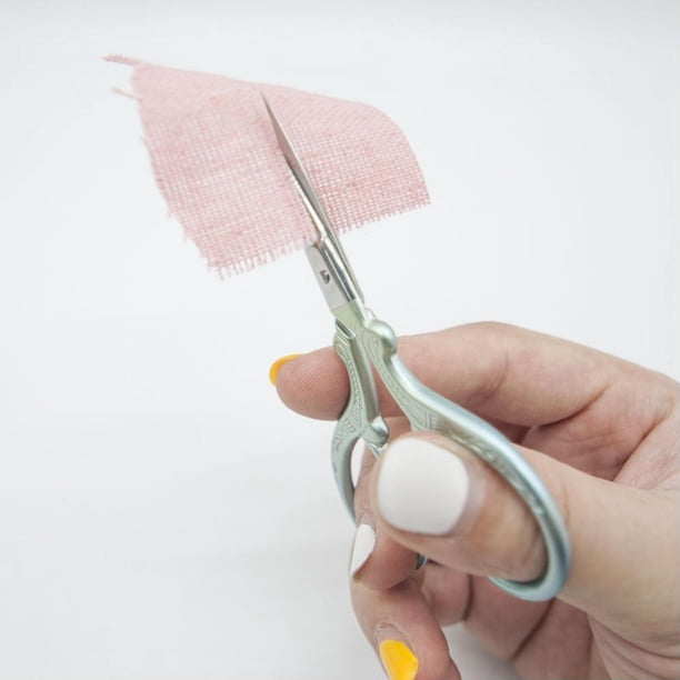 Tijeras de Cubiertas de Tijeras de material cuero, Tijeras Pequeñas de material acero Inoxidable con Funda, pa Corte de Tías BLESIY Tijeras para bordar