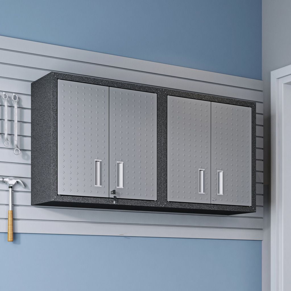 Manhattan Comfort Fortress 30" Floating Textured Metal Garage