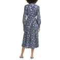 thumbnail image 2 of Derek Lam 10 Crosby womens  Kenza Pleated Midi Dress, 0, Navy, 2 of 3
