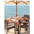 thumbnail image 3 of Outdoor Tablecloths with Umbrella Hole & Zipper, Red Ombre 60x60 Inch Square Tablecloths, Gradient Abstract Art Vintage Waterproof Table Cloth, Patio/Pool/Picnic Table Covers, 3 of 8