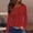 Red winter polka dot tops a1, variant on thefmos Winter Polka Dot Round Neck Long Sleeve Tops for Women Pullover Casual Basic Dressy Blouses Loose Fit Trendy Fall Fashion Clothes, Dark Blue XL