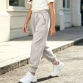 thumbnail image 5 of LvhaoGJOB Girls' Sweatpants for School - Stretchy Material, Breathable, 5 of 9