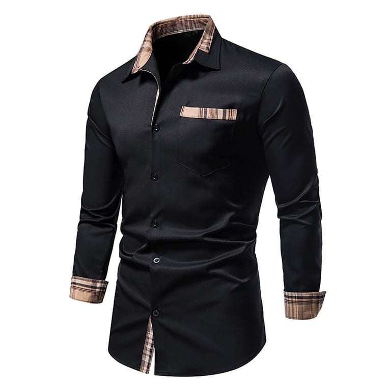 slim fit dress slacks Men's Wine Short Sleeve Solid Color Dress Shirts – OmegaTux