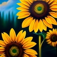 thumbnail image 2 of Sunny Skies Ahead - Blooming Sunflower Canvas Wall Art, 2 of 2
