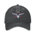 thumbnail image 1 of ZICANCN National Wind Pattern Casquette de Baseball Réglable Femmes, Chapeaux pour Hommes Adulte Lavé Coton Denim Baseball Caps Mode Noir, 1 of 6