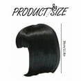 thumbnail image 3 of Human Hair Wigs Wigs For Women Human Hair Brazilian Women's Wig Black Fiber African False Head Cover Human Hair Wig Glueless Lace Front Human Straight Hair, 3 of 6