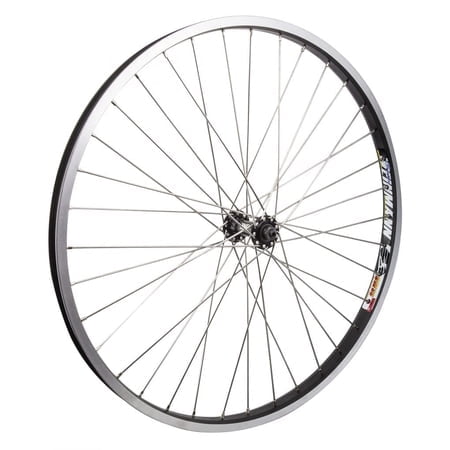 WheelMaster 26"" MTB Front Wheel - Weinmann Dm30 Rim, Alloy Hub, QR, Black