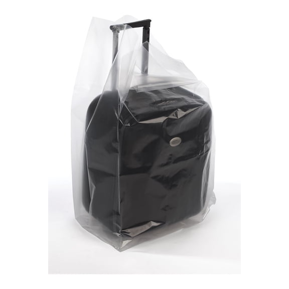 12" x 30" Gusseted Poly Bags 3 Mil Clear 250/Carton (PB1740)