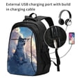 thumbnail image 2 of Salouo Cloud Wolf Pattern Extra Large Travel Laptop,Backpack with USB Charging Port College Backpack Business Work Bag Casual Daypack Fits for Men & Women, 2 of 7