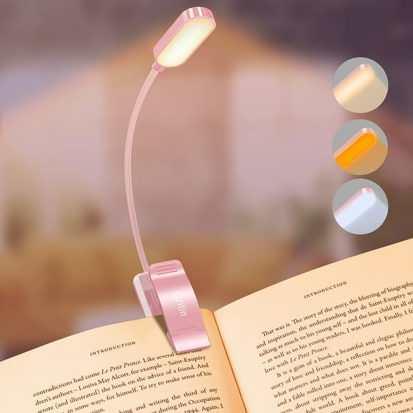 Book Light Gritin 16 LED recargables con 3 temperaturas de color