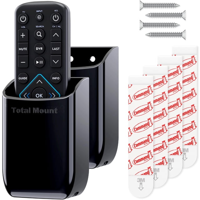 Soportes de control remoto TotalMount sin agujeros negros (x2)