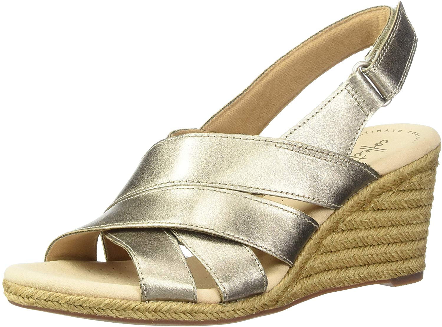 clarks espadrille wedges