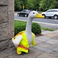 thumbnail image 4 of Porch Goose Construction Worker Outfit, High-Visibility Safety Vest Costume for Lawn Goose Statue, Funny Outdoor Yard Porch Decor Accessories, 4 of 5