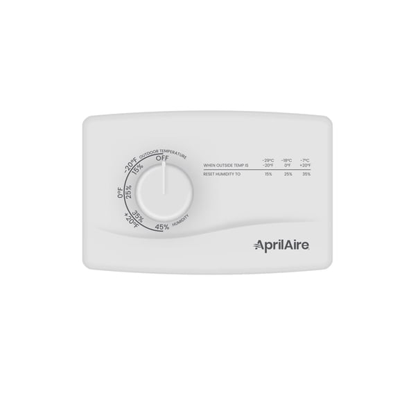 AprilAire 4655 Humidistato manual de control de humectador para toda la casa o pared para humidificadores AprilAire, bajo voltaje 24 VCA