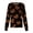 Black #30, variant on Halloween Scrub Tops for Women Candy Skull Button Down Spooky Medical Scrubs Spider Web Bat Horror Long Sleeve Medical Uniform, 4XL