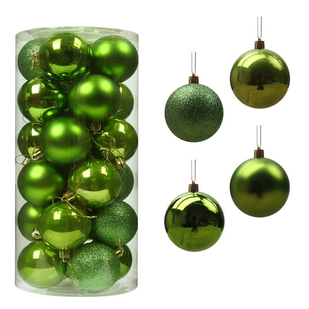 Fiudx Adornos Navideños, Plástico Irresponsables, Adornos de Árboles Festivos, Adornos de Guirnaldas, Fiestas y Bodas, Diseño Apto de Toda La Familia, Opciones de Tamaño de 4 Cm