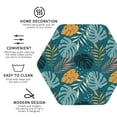 thumbnail image 3 of Kdxio Tropical Leaves Funny Coasters,4 Pcs Leather Coasters,Housewarming Gifts,Protect Furniture from Water Marks Scratch and Damage, 3 of 8