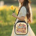 thumbnail image 2 of Yuyamidu Kawaii Capybara Kids Lunch Box Bag Insulated and Lightweight, Large Capacity Lunch Tote with Adjustable Strap for School, 2 of 6