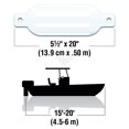 thumbnail image 3 of Kit Fender SEACHOICE con doble ojal acanalado, 14 x 51 cm, para barcos de 4,5 a 6 m, 3 of 6