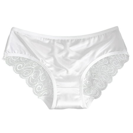 Silky Smooth Invisible Hipster Bikini Lace Underwear for Women Cheeky Sexy Ice Silk Seamless Panties