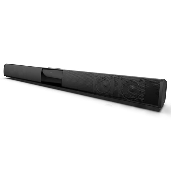 BS-28B Wireless Speakers 20W Soundbar Home Theater Sound Bar AUX RCA Input TF Card Music Playback Connection with Remote Control USB Rechargeable for TV Latop PC Smartphone