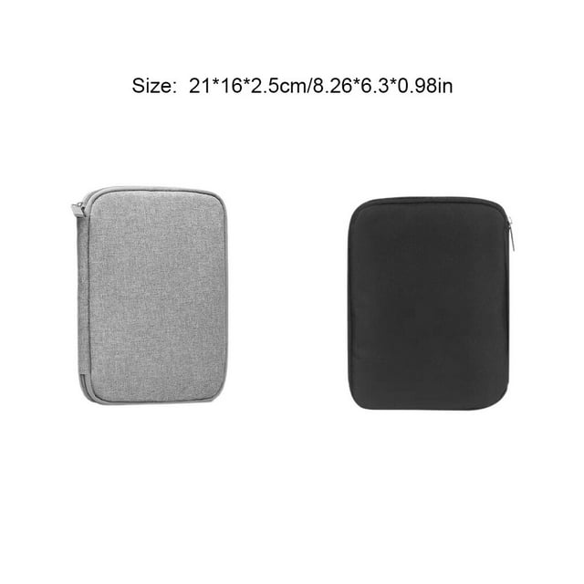 Watch Band Bag Storage Pouch Cable Purse Office Cable Purse Shockproof Office Accessories Multipurpose Digital Organizer Inner Home Supplies Black