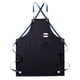 thumbnail image 3 of Delantal de lona para hombre con bolsillo Delantal de artista Delantal de cocina Delantal con pechera Delantal de carpintería Negro, 3 of 8