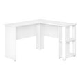 thumbnail image 1 of Monarch Specialties Computer Desk, Home Office, Corner, Storage Shelves, 48"l, L Shape, Work, Laptop, Laminate, White, Contemporary, Modern, 1 of 4