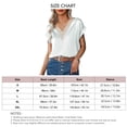 thumbnail image 1 of Camiseta de manga corta Ticfox con cuello en V para mujer, 1 of 2