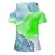 thumbnail image 2 of Camisas de Manga Corta para las Mujeres Blusa de Cuello Redondo de Impresión Casual, Top de Algodón de Imitación Ligero para el Hogar, el Uso Diario Y las Cuatro Estaciones, 2 of 4