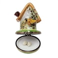 thumbnail image 3 of Floral Birdhouse Keepsake for Bird Lovers Limoges Box Porcelain Figurine, 3 of 6