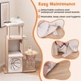 thumbnail image 5 of Zephypaws 47" Wooden Cat Tree Houses for Indoor Cats ,Multi-Level Cat Tower Wood Cat Condo for Adult Cats Furniture, 5 of 8