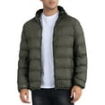 thumbnail image 5 of INSPIRE CHIC Outdoor Coat for Men's Winter Puffer Down Packable Full-Zip Padding Hood Jacket XL Green, 5 of 6