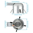 thumbnail image 6 of TORCHSTAR 8-Pack 4Inch IC Rated Air Tight Remodel Shallow LED Recessed Housing Can, 120-277V Max 15W Compatible, TP24 Connector, ETL Certified, Damp Location Rated, 6 of 7