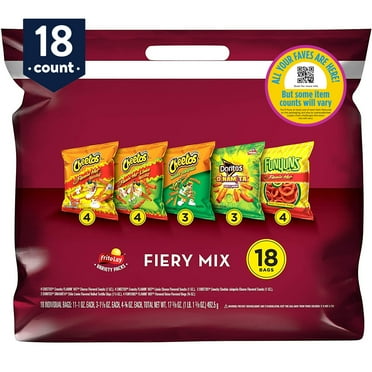 Frito-Lay Fiery Mix Variety Pack, 18 Count