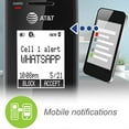 thumbnail image 3 of T et AT&T CLP99387 DECT 6.0 Téléphone Sans Fil Extensible avec Connexion Bluetooth vers Cellulaire, Bloqueur d'Appels Intelligen Système de Répondre, Bleu Métallique avec 3 Mains, 3 of 12
